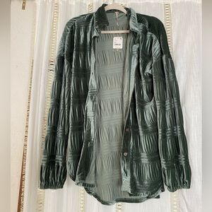 Free people Velvet long sleeve